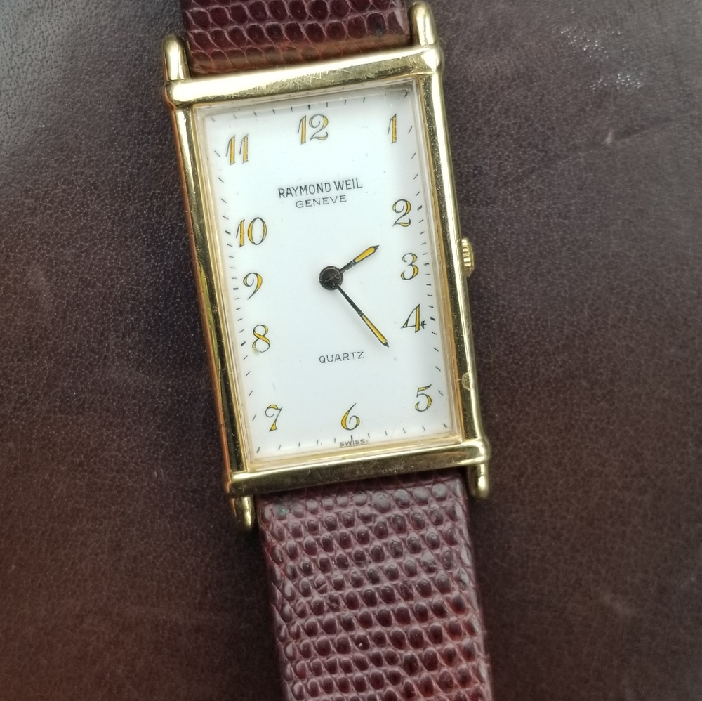 Vintage Raymond Weil 18k Gold Watch